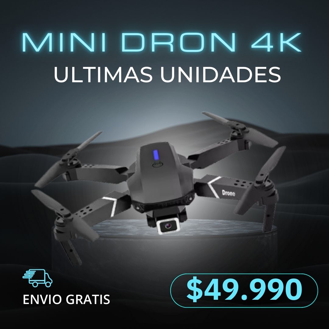 MiniDrone 4K - con camara Full HD Profesional y fácil de Usar